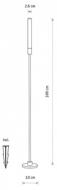 Наземный низкий светильник nowodvorski zola led 11545