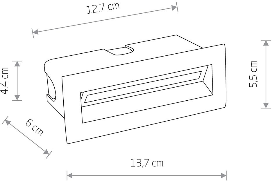 Встраиваемый светильник nowodvorski bay led 8165