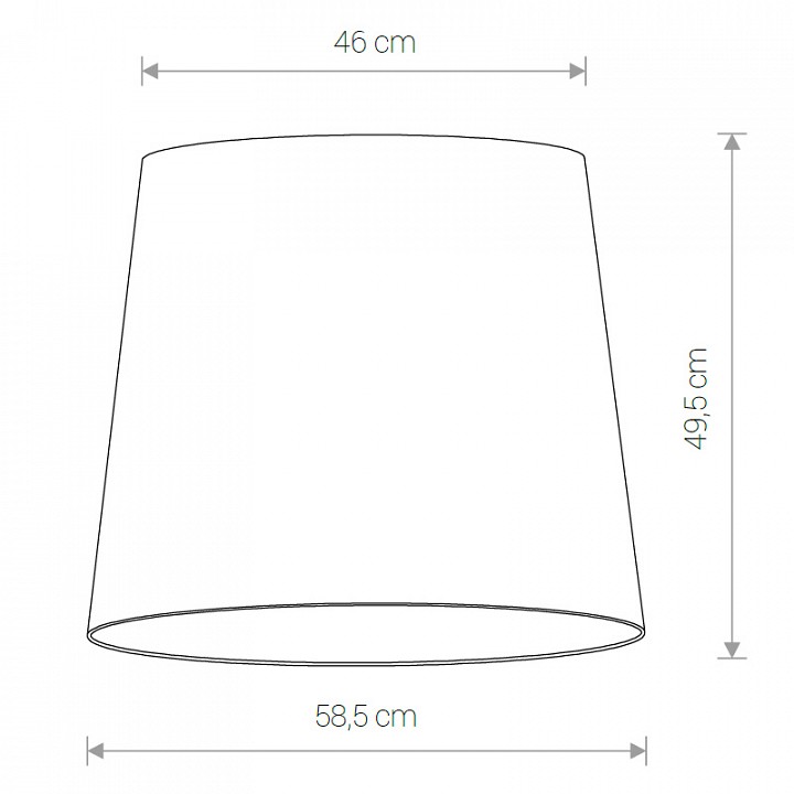 Плафон текстильный nowodvorski cameleon cone l wh 8408