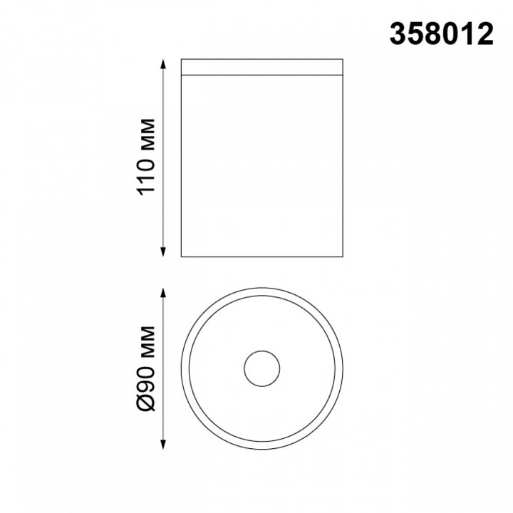Накладной светильник novotech tumbler 358012