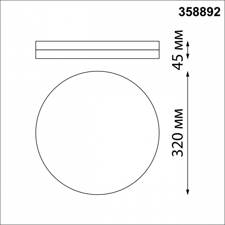 Накладной светильник novotech opal 358892