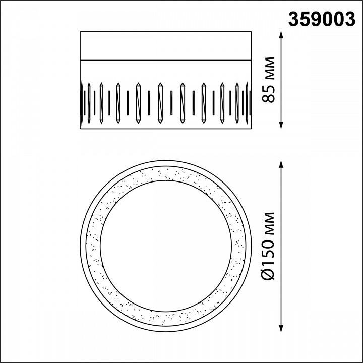 Накладной светильник novotech aura 359003