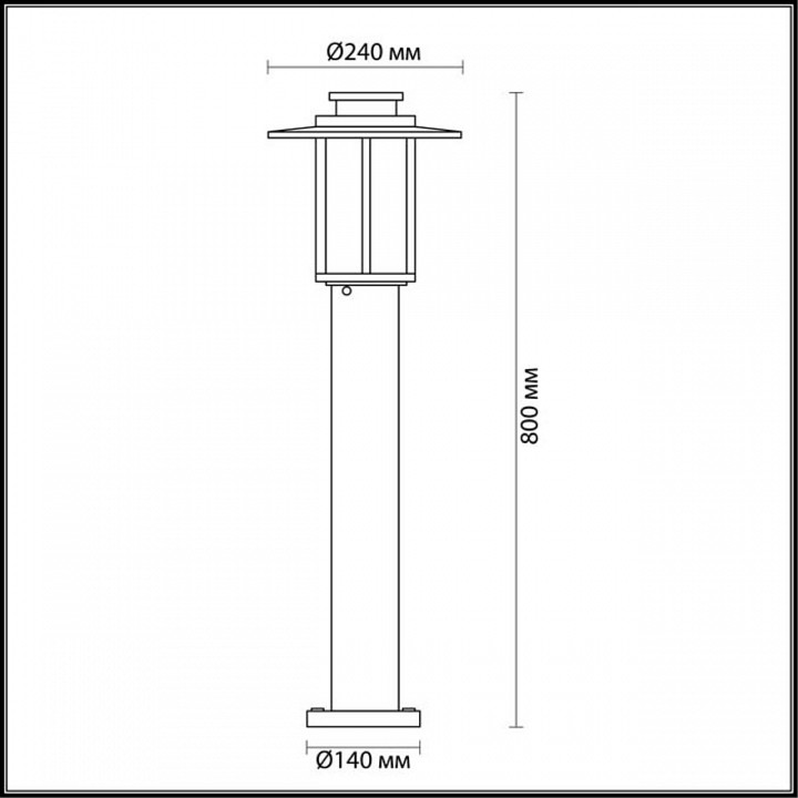 Наземный низкий светильник odeon light mito 4047/1f