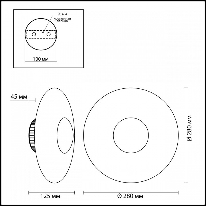 Накладной светильник odeon light adamas 4223/13wl