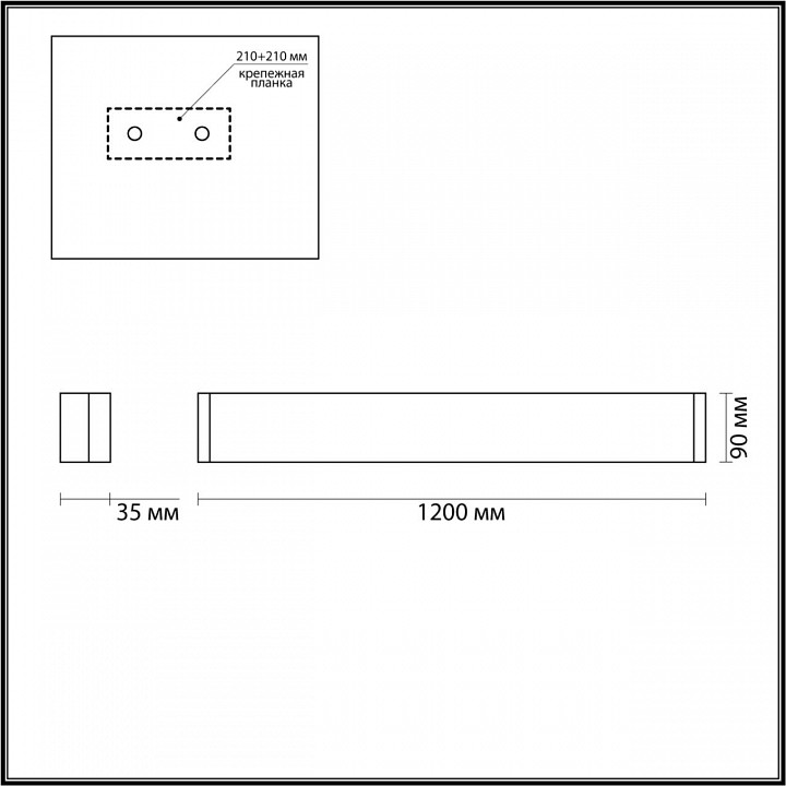 Накладной светильник odeon light framant 4294/40wl