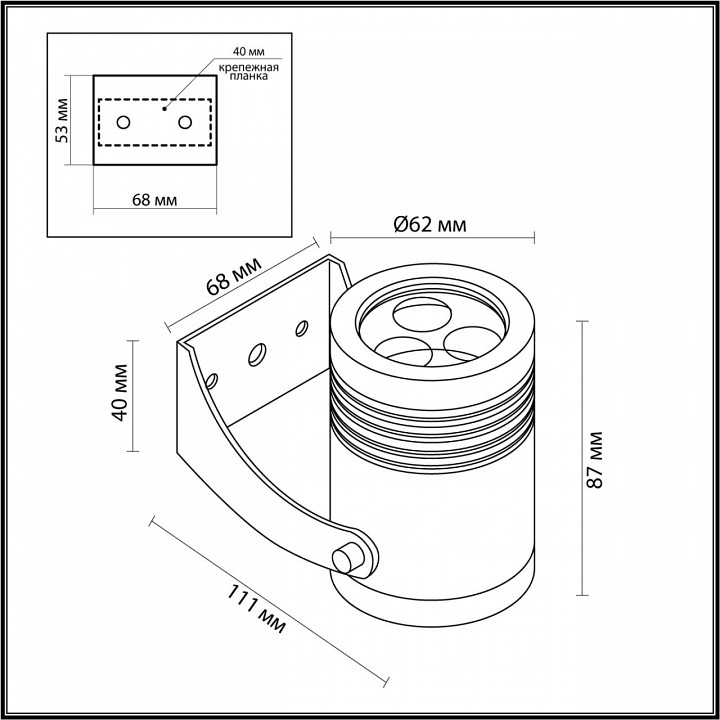 Наземный низкий светильник odeon light stima 6648/6wa3