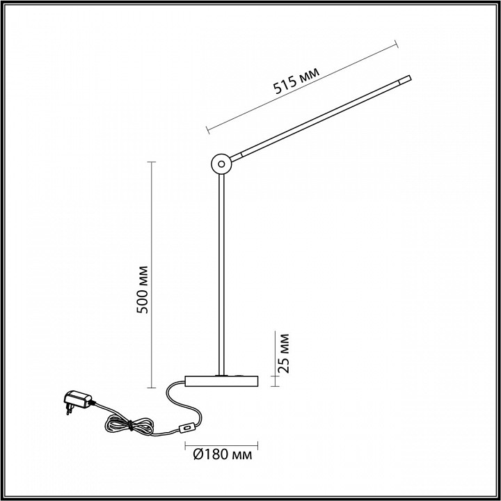 Настольная лампа офисная odeon light foden 7101/12tl