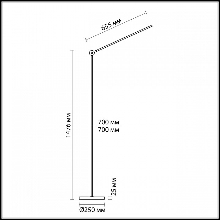 Торшер odeon light foden 7101/15fl