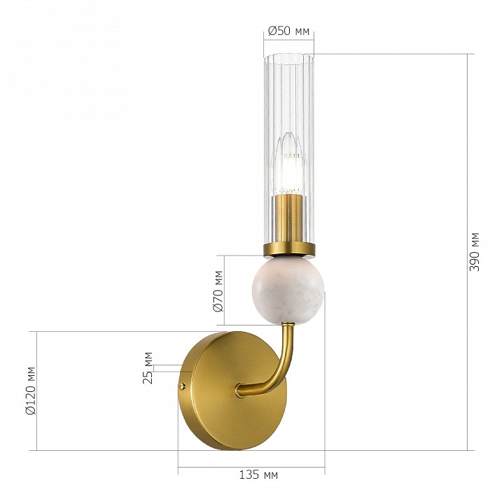 Бра st-luce medea sl1244.301.01