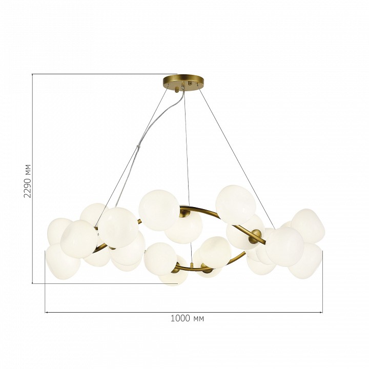 Подвесная люстра st-luce sweven sl1519.303.24