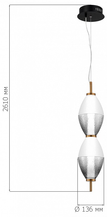 Подвесной светильник st-luce ice sl6130.403.15