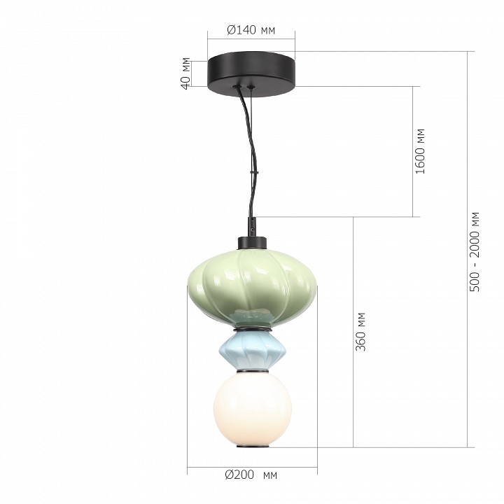 Подвесной светильник st-luce florentini sl6134.403.01