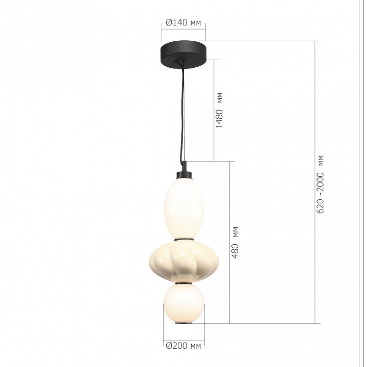 Подвесной светильник st-luce florentini sl6134.413.01