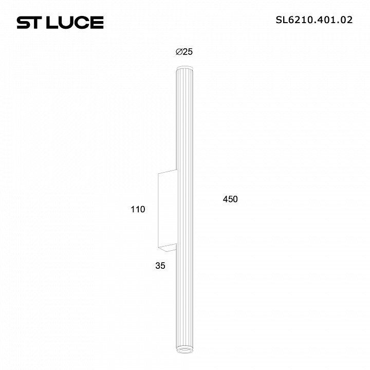 Накладной светильник st-luce lilt sl6210.401.02