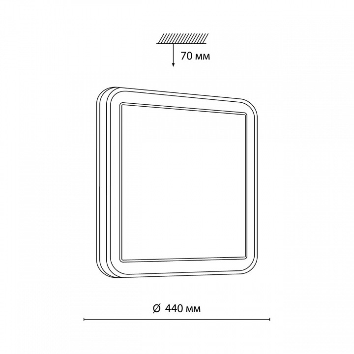 Накладной светильник sonex akuna 7621/dl