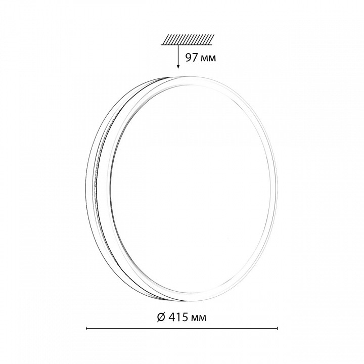 Накладной светильник sonex nohava blue 7669/dl