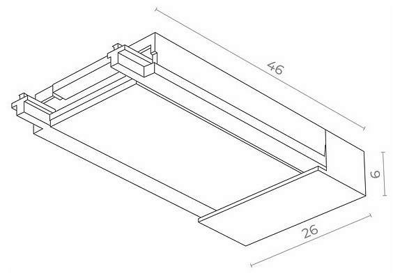 Токопровод концевой st-luce skyflat st067.409.20