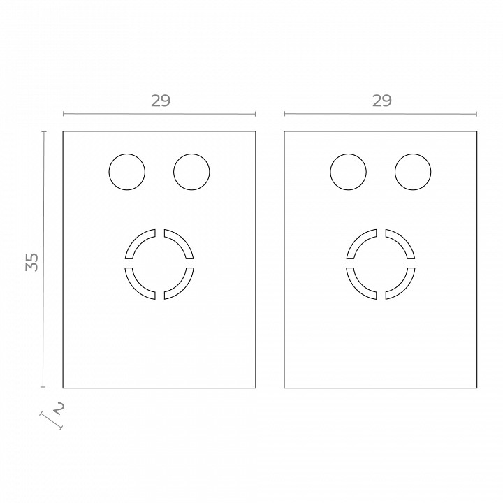 Заглушка для трека st-luce skyflat st069.509.12