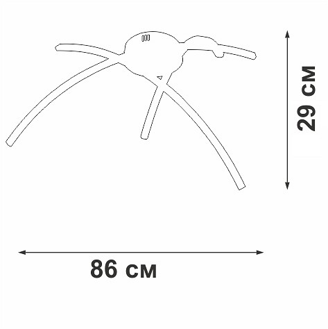 Потолочная люстра vitaluce v25130dt v25130dt-0/3pl