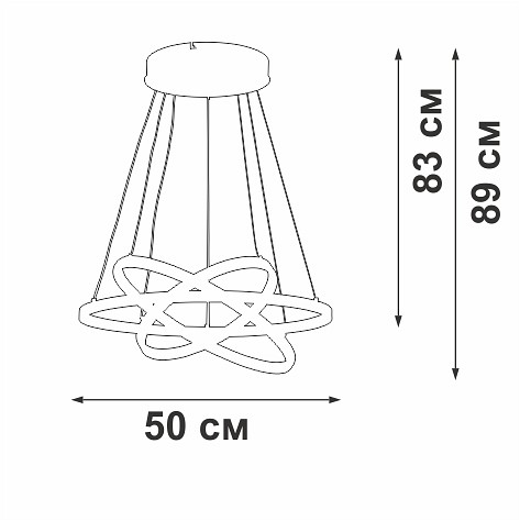 Подвесной светильник vitaluce v2515dt v2515dt-0/3s