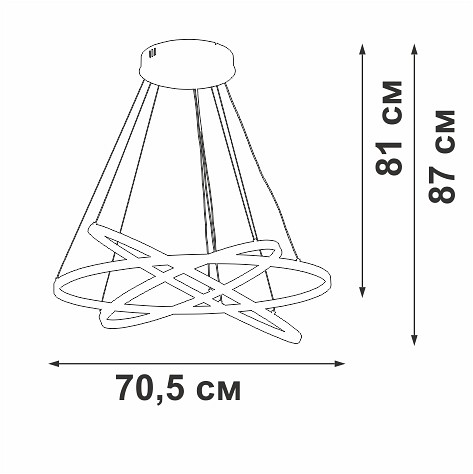 Подвесной светильник vitaluce v2516dt v2516dt-8/3s