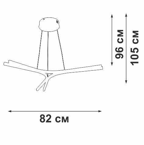 Подвесной светильник vitaluce v2708 v2708-0/3s