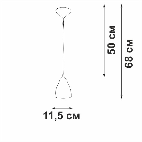 Подвесной светильник vitaluce v2857 v2857-0/1s