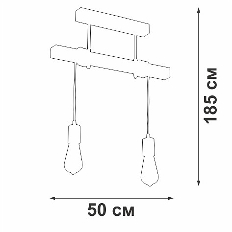 Подвесной светильник vitaluce v2860 v2860-1/2pl
