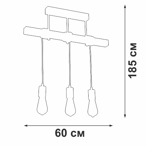 Подвесной светильник vitaluce v2860 v2860-1/3pl