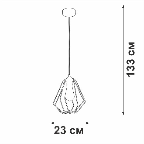 Подвесной светильник vitaluce v2867 v2867-1/1s