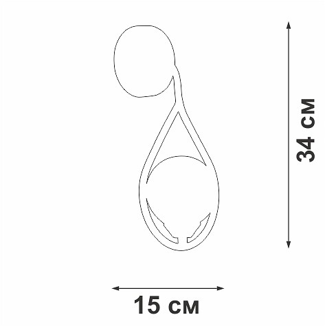 Бра vitaluce v2889 v2889-1/1a