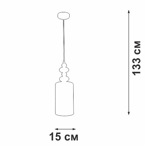 Подвесной светильник vitaluce v2997 v2997-1/1s