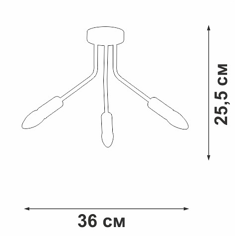 Потолочная люстра vitaluce v3020 v3020-1/3pl
