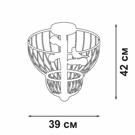Люстра на штанге vitaluce v3061 v3061-8/3pl