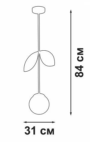 Светильник на штанге vitaluce v3079 v3079-8/1pl