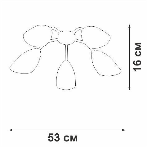 Потолочная люстра vitaluce v31950 v31950/5pl