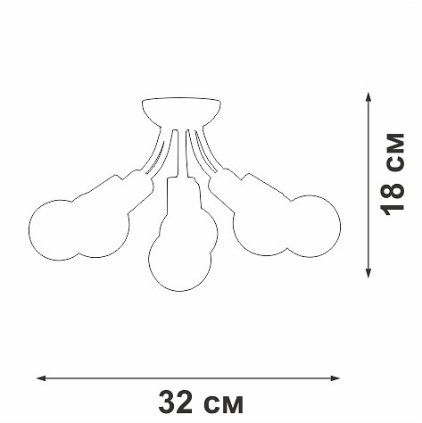 Потолочная люстра vitaluce v3927 v3927-0/6pl