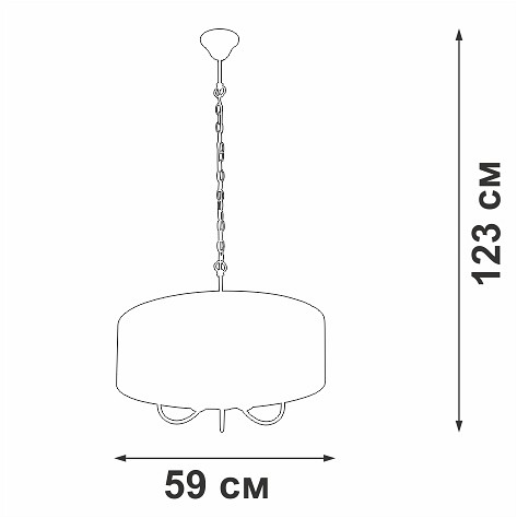 Подвесной светильник vitaluce v3983 v3983-0/5