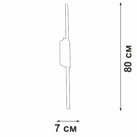 Накладной светильник vitaluce v4686 v4686-0/1a