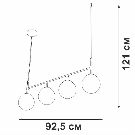 Подвесной светильник vitaluce v46920 v46920-8/4s