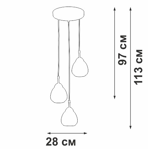 Подвесной светильник vitaluce v4704 v4704-1/3s