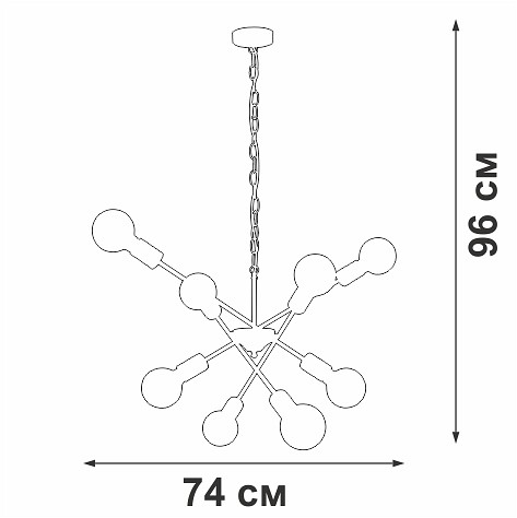 Подвесная люстра vitaluce v4750 v4750-0/8