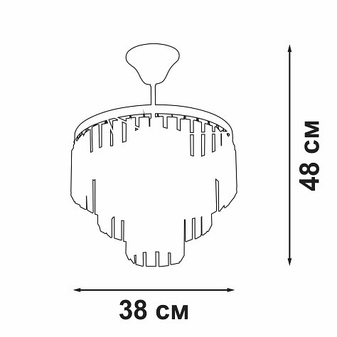 Люстра на штанге vitaluce v5825 v5825-9/4pl