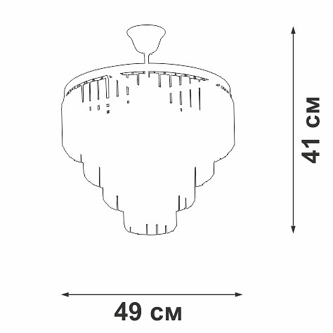 Люстра на штанге vitaluce v58250 v58250-8/5