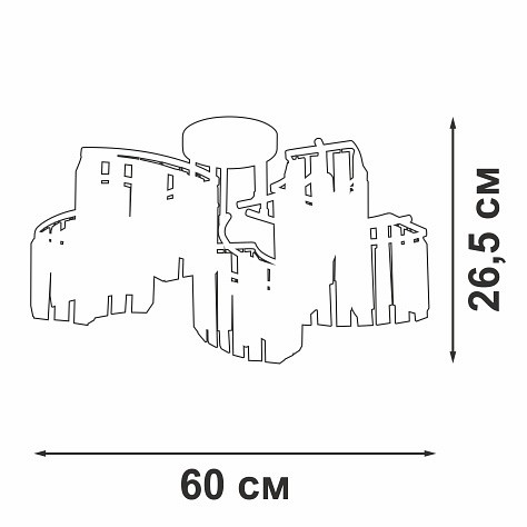 Потолочная люстра vitaluce v5884 v5884-0/5pl