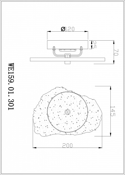 Бра wertmark nicola we159.01.301