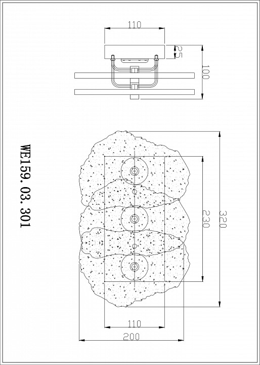 Бра wertmark nicola we159.03.301