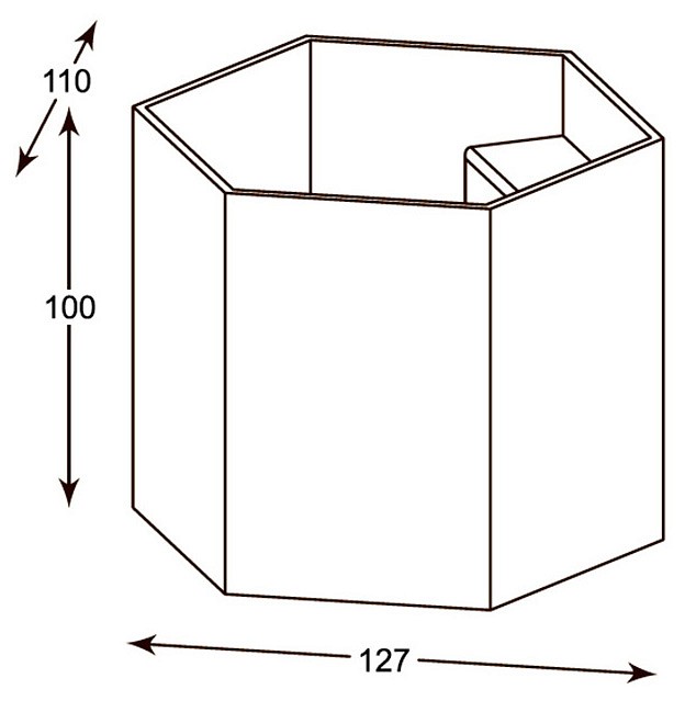 Накладной светильник zumaline polygon 20070-wh