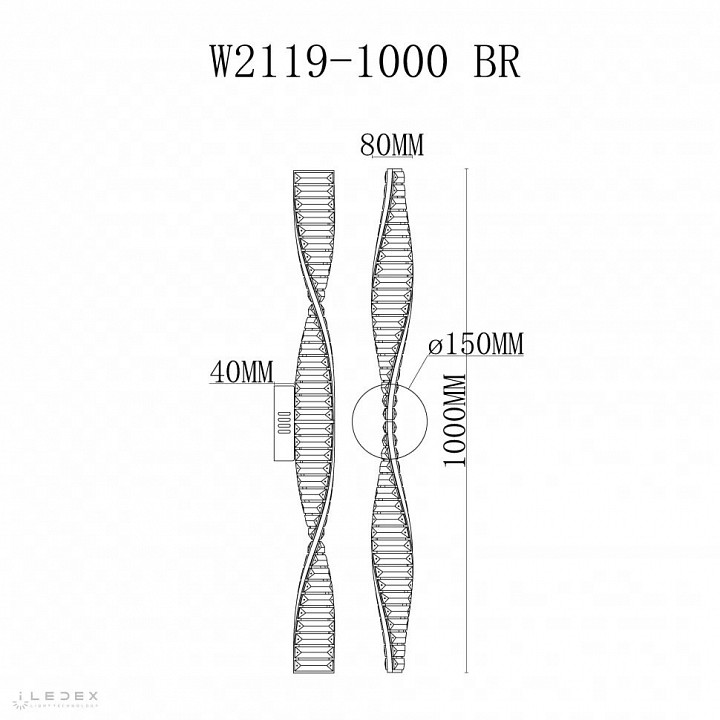 Бра iledex vision w2119-1000 br